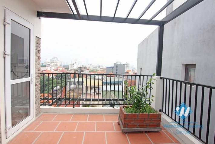 High floor nice terrace apartment for rent on To Ngoc Van, Tay Ho